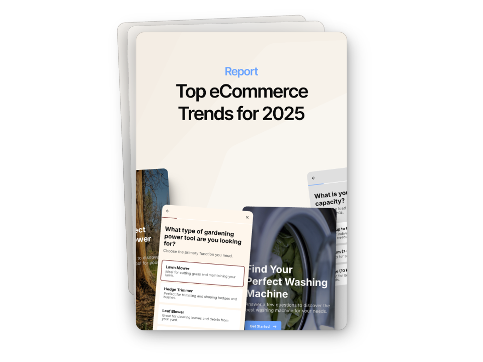 Top ecommerce Trends for 2025 report cover
