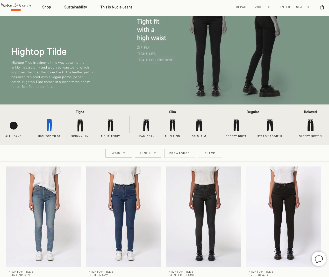 ecommerce product listing page design