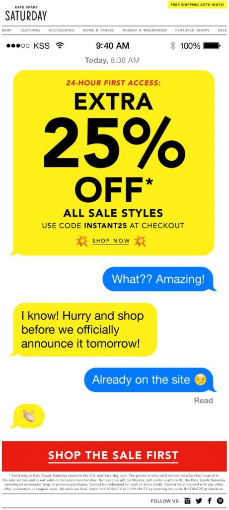 psychographic email discount